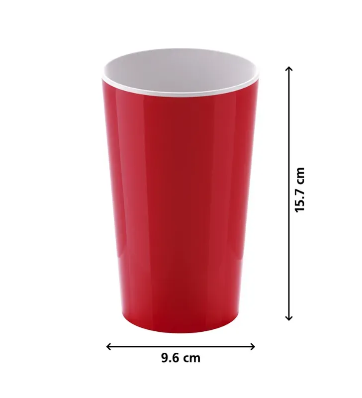 Vaso Bicolor 700 ml Jumbo Torosqui – Plástico Resistente Libre de BPA