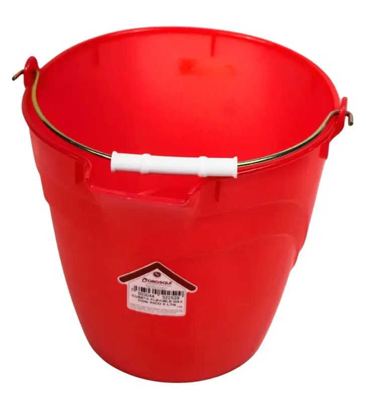 Cubeta Flexible Max No. 5 Torosqui 5 Litros – Con Pico y Asa Metálica