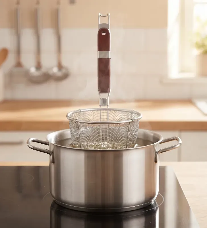 Canastilla Honda 14 cm Mango Sencillo MKM HORECA – Malla Inox