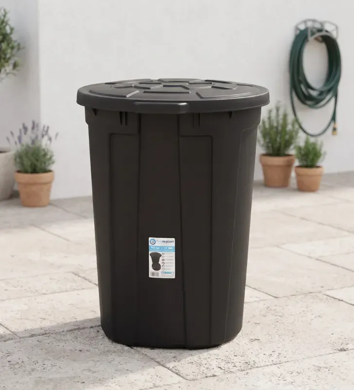 Bote para Basura 125 Lts con Ruedas GONHERRPLAST – Uso Rudo