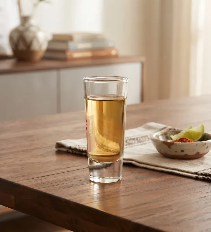 Vaso Tequilero Doble 60 ml Glassia V388090 – Vidrio Caballito