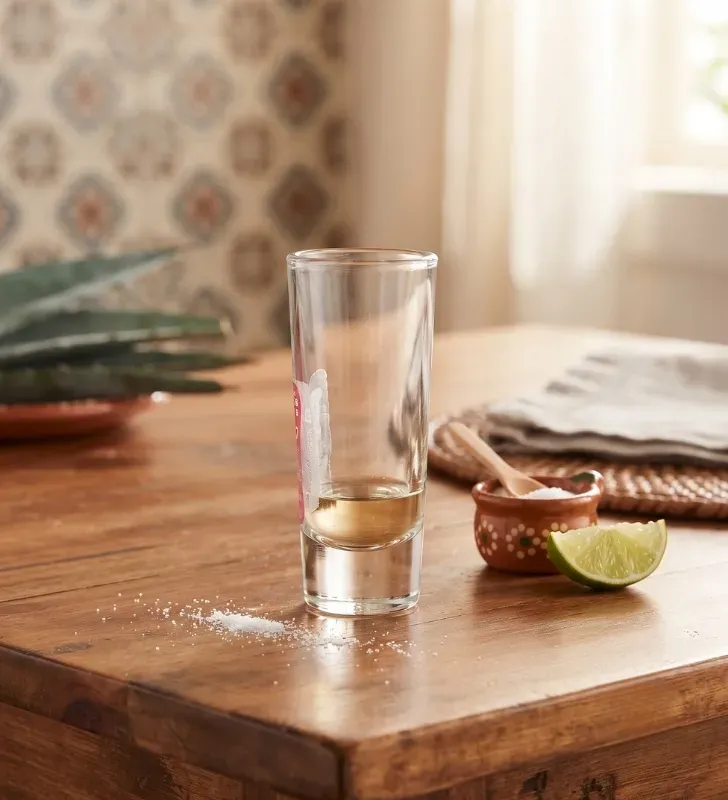 Vaso Tequilero Doble 60 ml Glassia V388090 – Vidrio Caballito