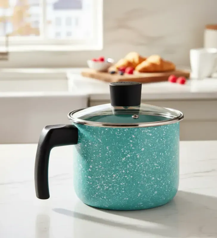 Hervidor 14 cm Cinsa Granito Jade Menta 1.8L 320320 – Tapa Vidrio