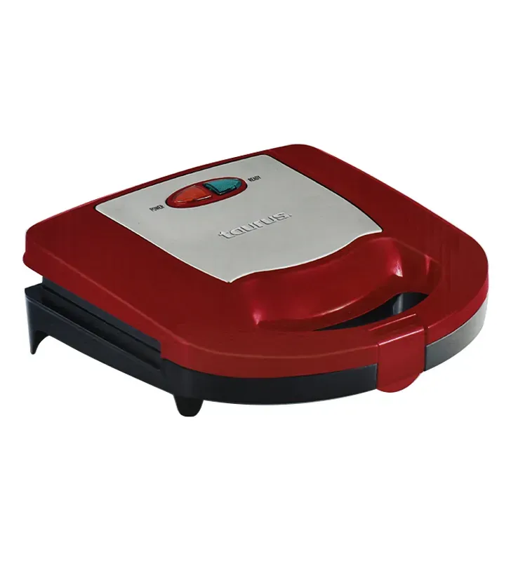 Sandwichera Taurus Poseidon Red | 2 Placas Antiadherentes