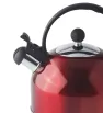 Tetera Acero Inoxidable 2.5L Cinsa Rojo Metálico 323632 – Silbato