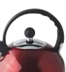 Tetera Acero Inoxidable 2.5L Cinsa Rojo Metálico 323632 – Silbato