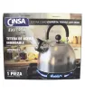 Tetera Acero Inoxidable 2L Cinsa Plata 323633 – Silbato