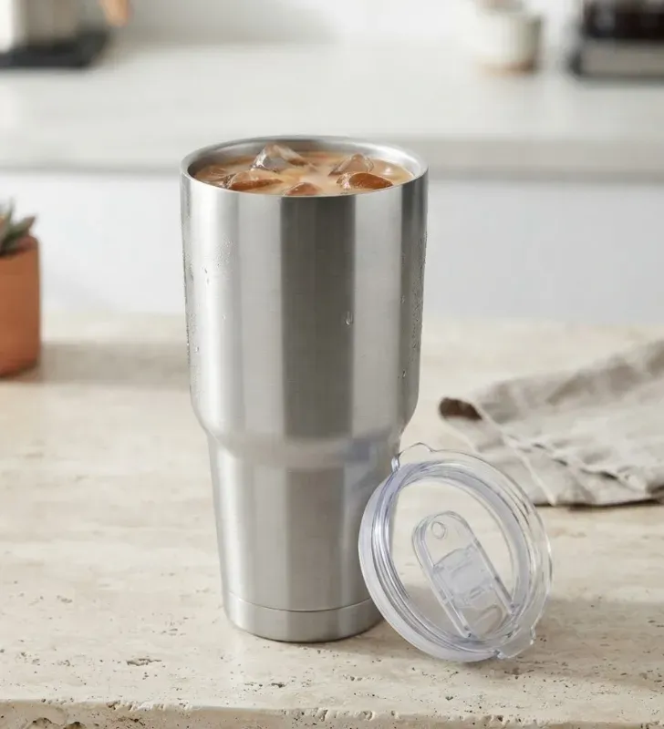 Vaso Termo Acero Inoxidable 30 oz Gris Travessa 150-201-030
