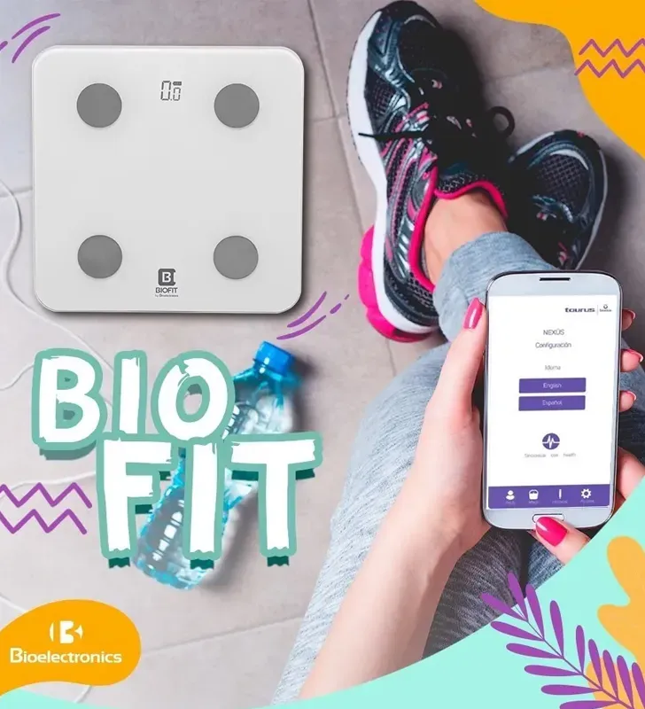 Báscula inteligente Taurus Bio Fit | Bluetooth, análisis corporal