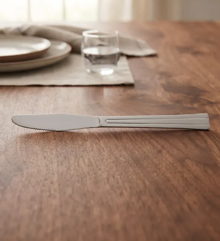 Cuchillo Mesa Trébol Acero Inoxidable Farfil 3TRB01