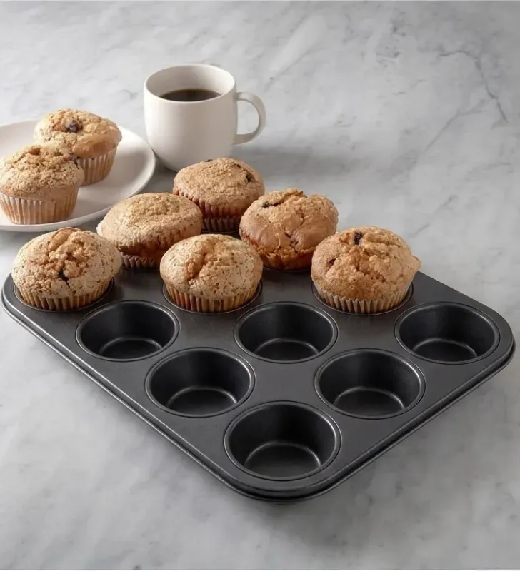 Molde para Muffin 12 Piezas Acero al Carbón Travessa 060-005-012