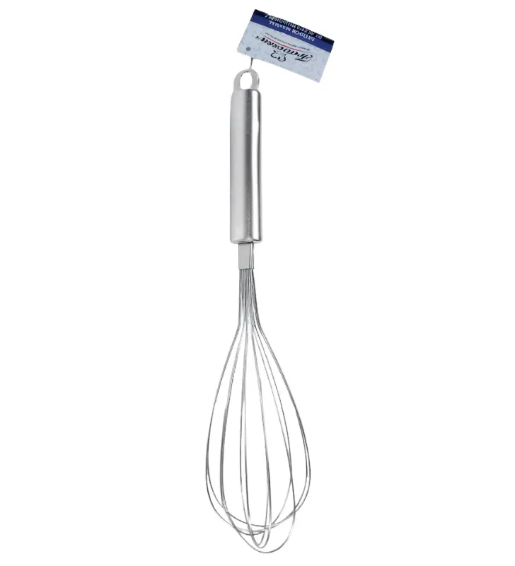 Batidor Manual Globo Mango Lujo Acero Inox Travessa 020-001-032