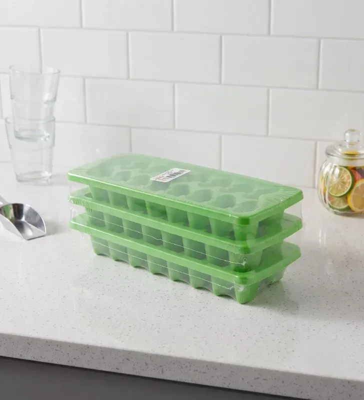 Hielera para Cubos 3 Piezas Verde Almoplastic