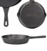 Set de 3 Sartenes de Hierro Fundido Precurado HG223C1 Signa