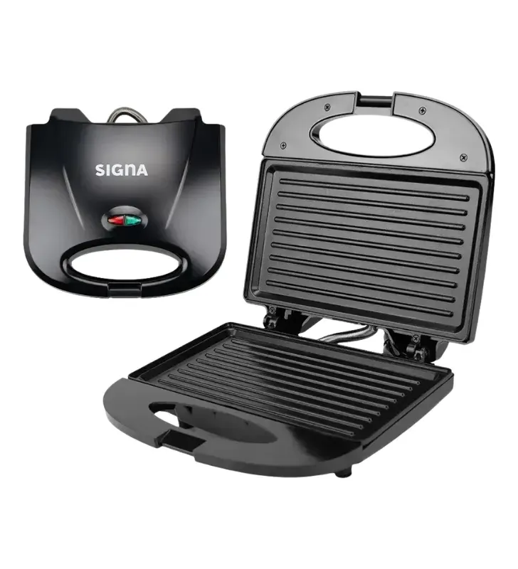 Sandwichera Eléctrica 750W Negra EL35C1 Signa