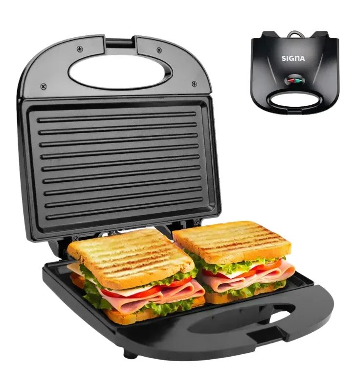 Sandwichera Eléctrica 750W Negra EL35C1 Signa