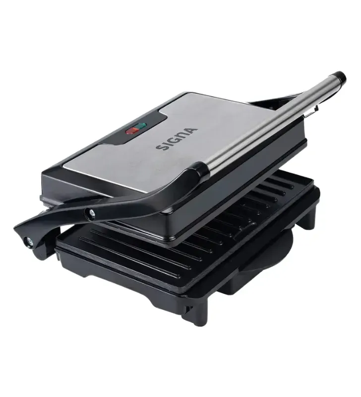 Sandwichera Grill Eléctrica 1000W Gris 180° EL36C4 Signa