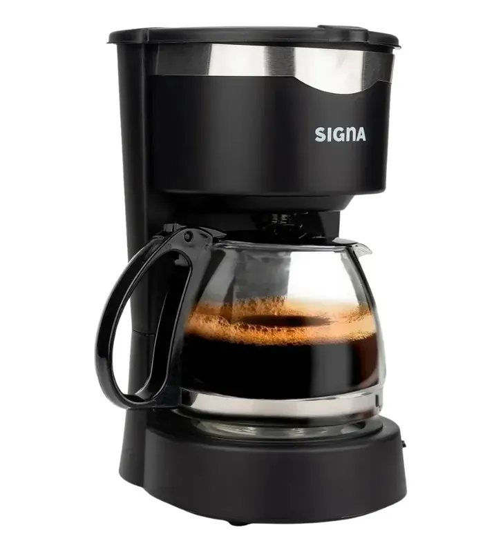 Cafetera Eléctrica 650 ml Negra EL46C1 Signa