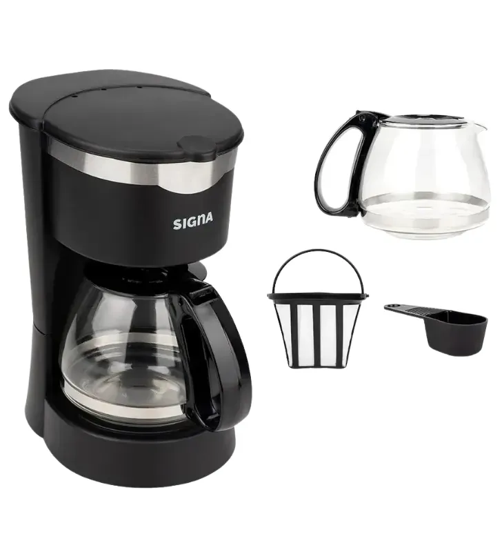 Cafetera Eléctrica 650 ml Negra EL46C1 Signa