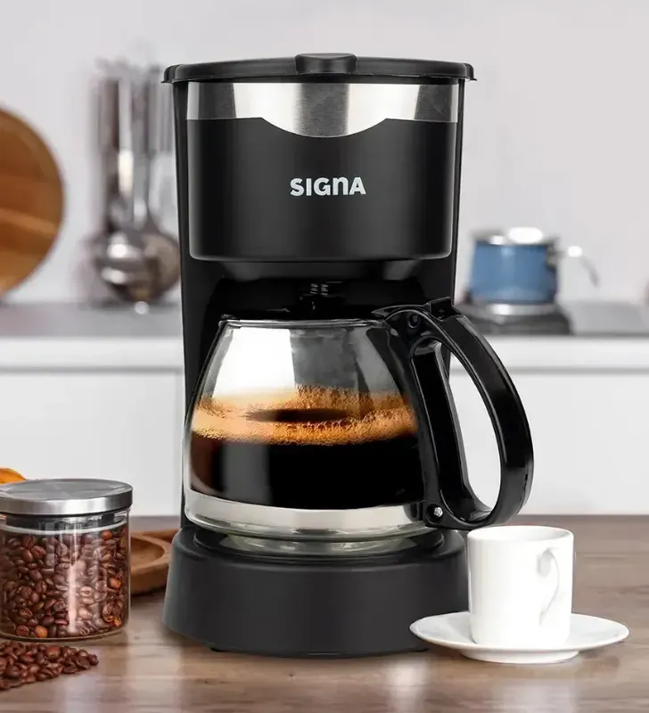 Cafetera Eléctrica 650 ml Negra EL46C1 Signa