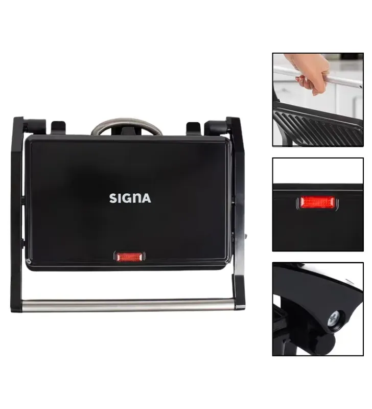 Sandwichera Eléctrica Grill 180° 750W EL55C1 Signa