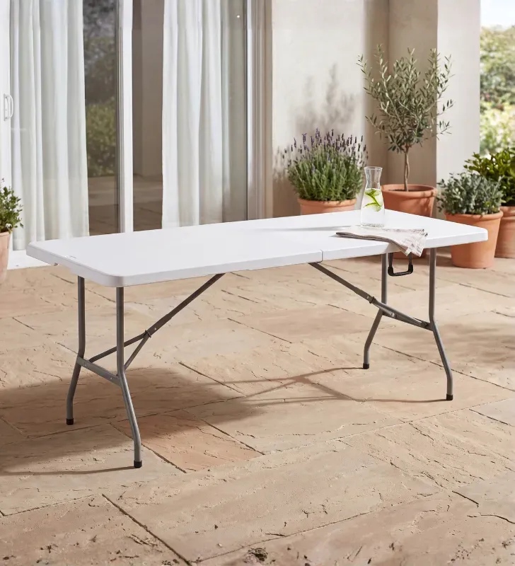 Mesa Plegable 1.80 m Portafolio Blanca HG40C6 Signa