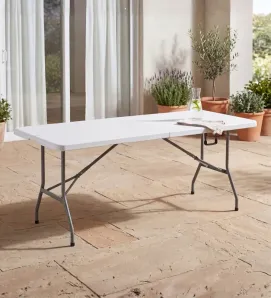 Mesa Plegable 1.80 m Portafolio Blanca HG40C6 Signa