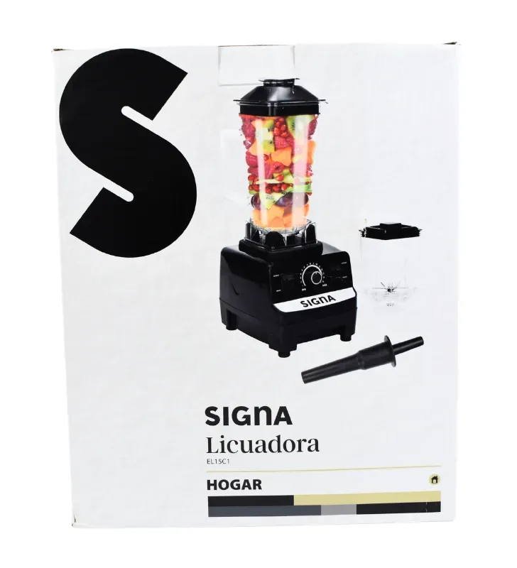 Licuadora 1350W Negra 2 L con Moledor EL15C1 Signa