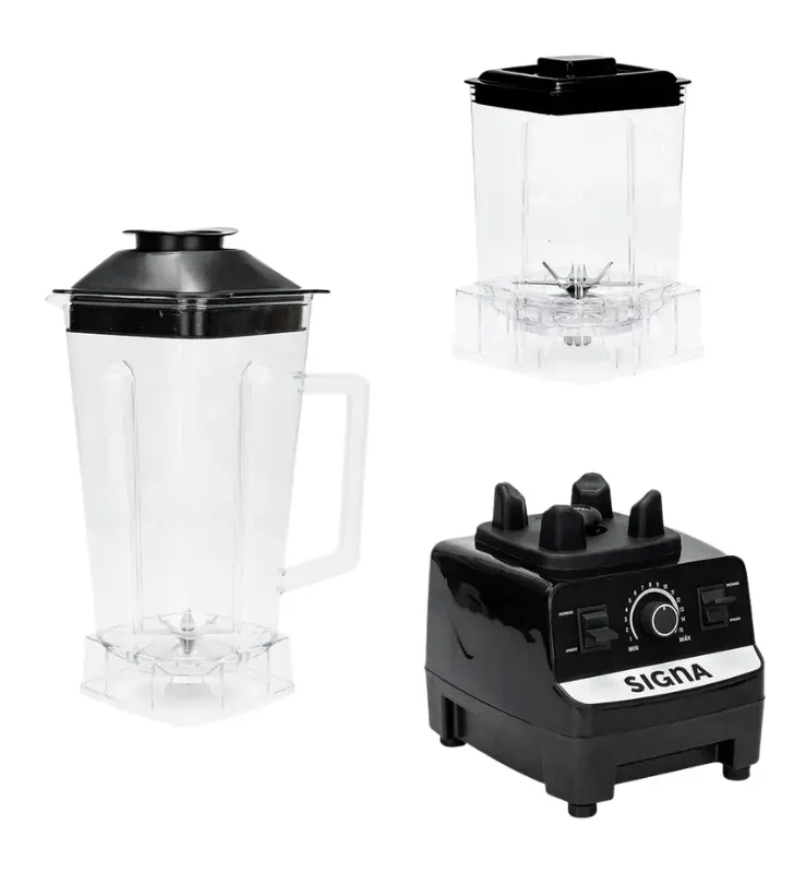 Licuadora 1350W Negra 2 L con Moledor EL15C1 Signa