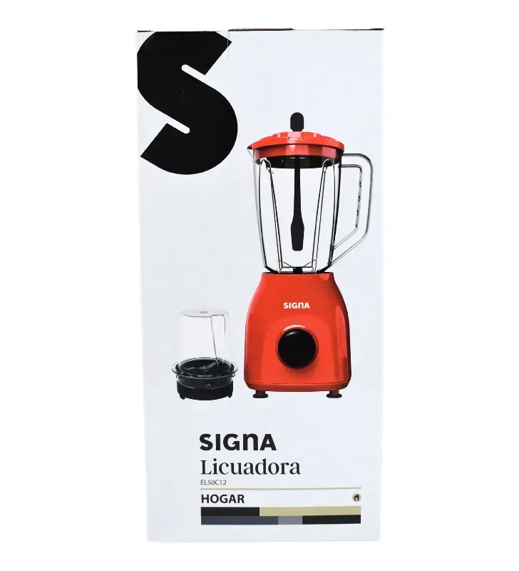 Licuadora Velocidad Ajustable Roja EL50C12 Signa