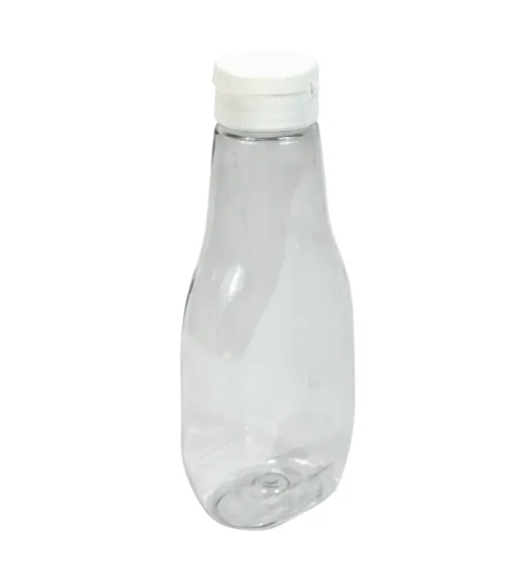 Botella SQ 250 ml PET Cristal Flip Top R-33 LB1B017 Plastika