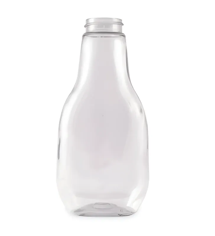 Botella SQ 250 ml PET Cristal Flip Top R-33 LB1B017 Plastika
