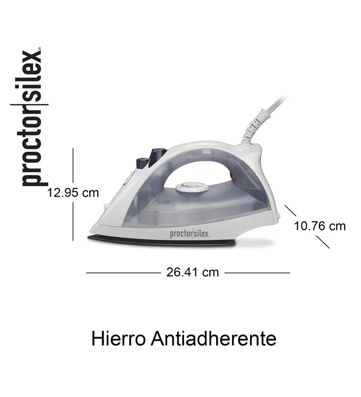 Plancha Proctor Silex 17150PS | 1 200 W Anti‑adherente y Vapor Vertical