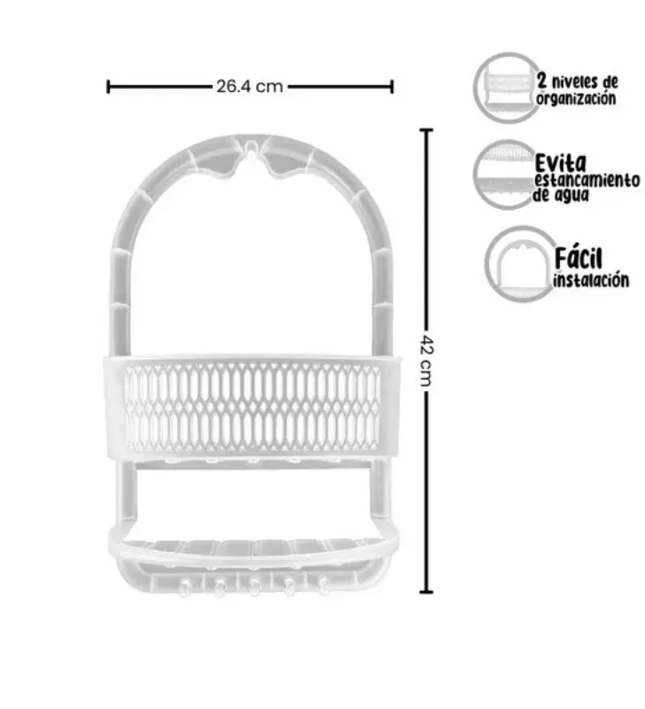Porta Shower Satinado Chico MX-560 C/10 Yuliana