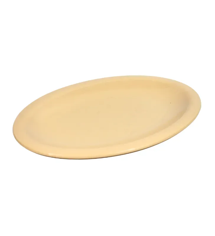 Plato Ovalado Tampiqueño 9" Beige MX-119B Yuliana