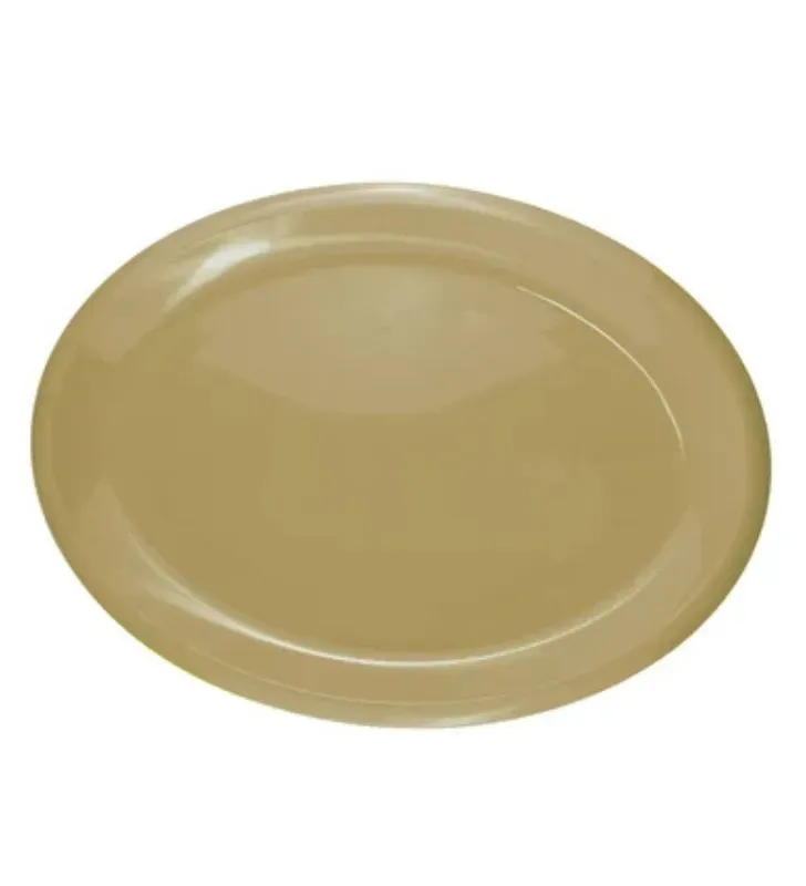 Plato Ovalado Tampiqueño 9" Beige MX-119B Yuliana