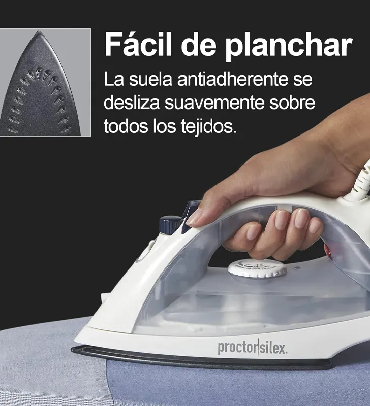 Plancha Proctor Silex 17150PS | 1 200 W Anti‑adherente y Vapor Vertical