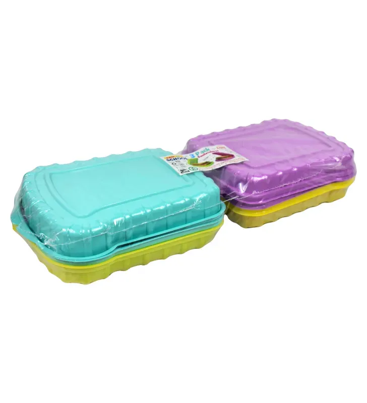 Set 3 Sandwicheras Escolares Easy-04 Yuliana Surtido