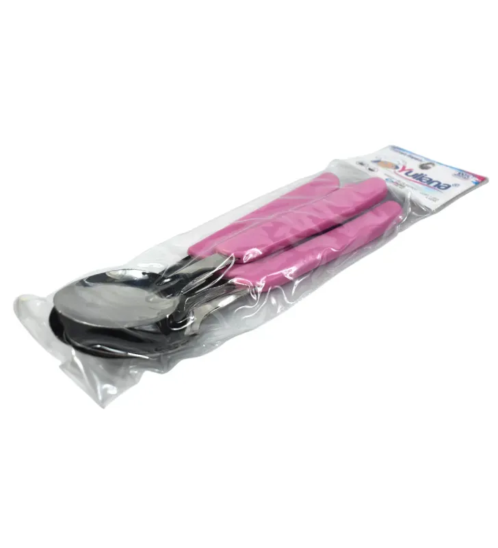 Set 4 Cucharas Soperas Colors R8-82010 Yuliana Rosa
