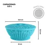 Canasta Rattan Redonda Grande con Tapa 5.5L MX-364 | Yuliana