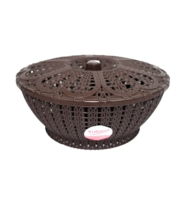 Canasta Rattan Redonda Chica con Tapa 2.5L MX-363 | Yuliana
