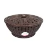 Canasta Rattan Redonda Chica con Tapa 2.5L MX-363 | Yuliana