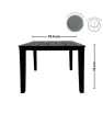 Mesa Cuadrada Nogal Textura Madera MX-348 | Marca Yuliana