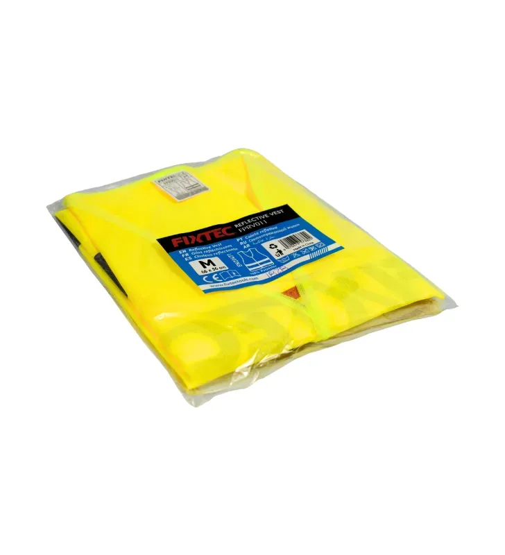 Chaleco Antirreflejante de Seguridad M 66x56cm FPRV011 | Fixtec