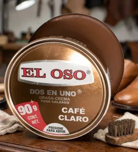 Grasa Crema Dos en Uno Café Claro 90g | Marca El Oso