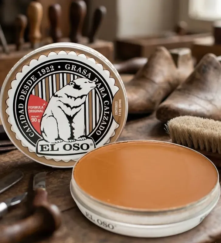 Grasa para Calzado Café Claro 90g | Marca El Oso