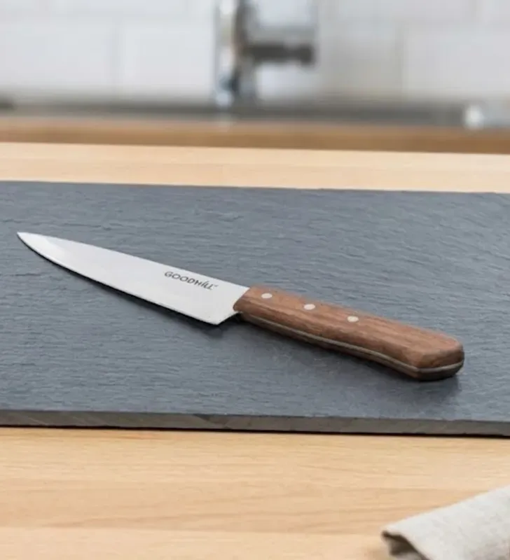 Cuchillo Cocinero No. 7 7" Acero Inox Mango Madera Goodwill | 69739