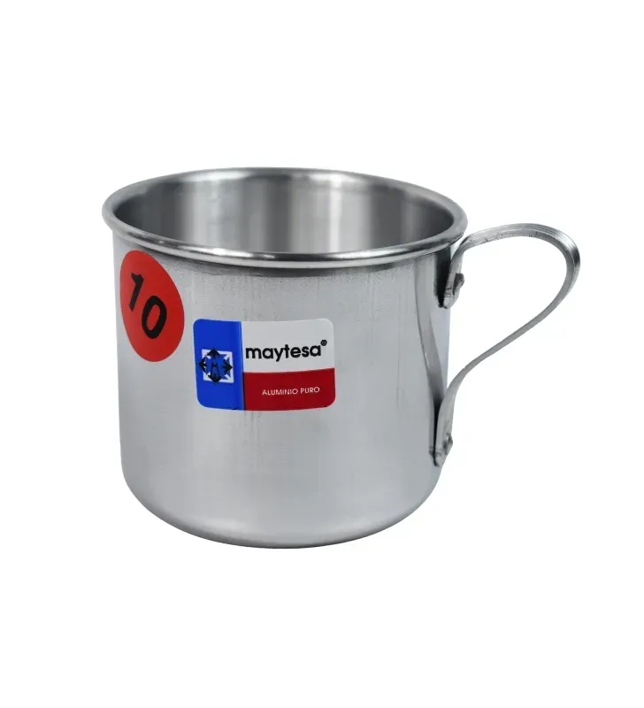 Vaso Pocillo de Aluminio No. 10 450 ml | Marca Maytesa