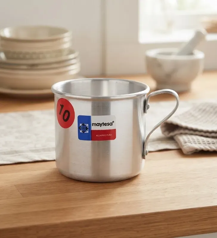 Vaso Pocillo de Aluminio No. 10 450 ml | Marca Maytesa