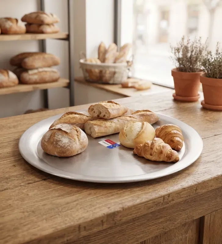 Charola para Pan Circular No. 35 en Aluminio | Marca Maytesa